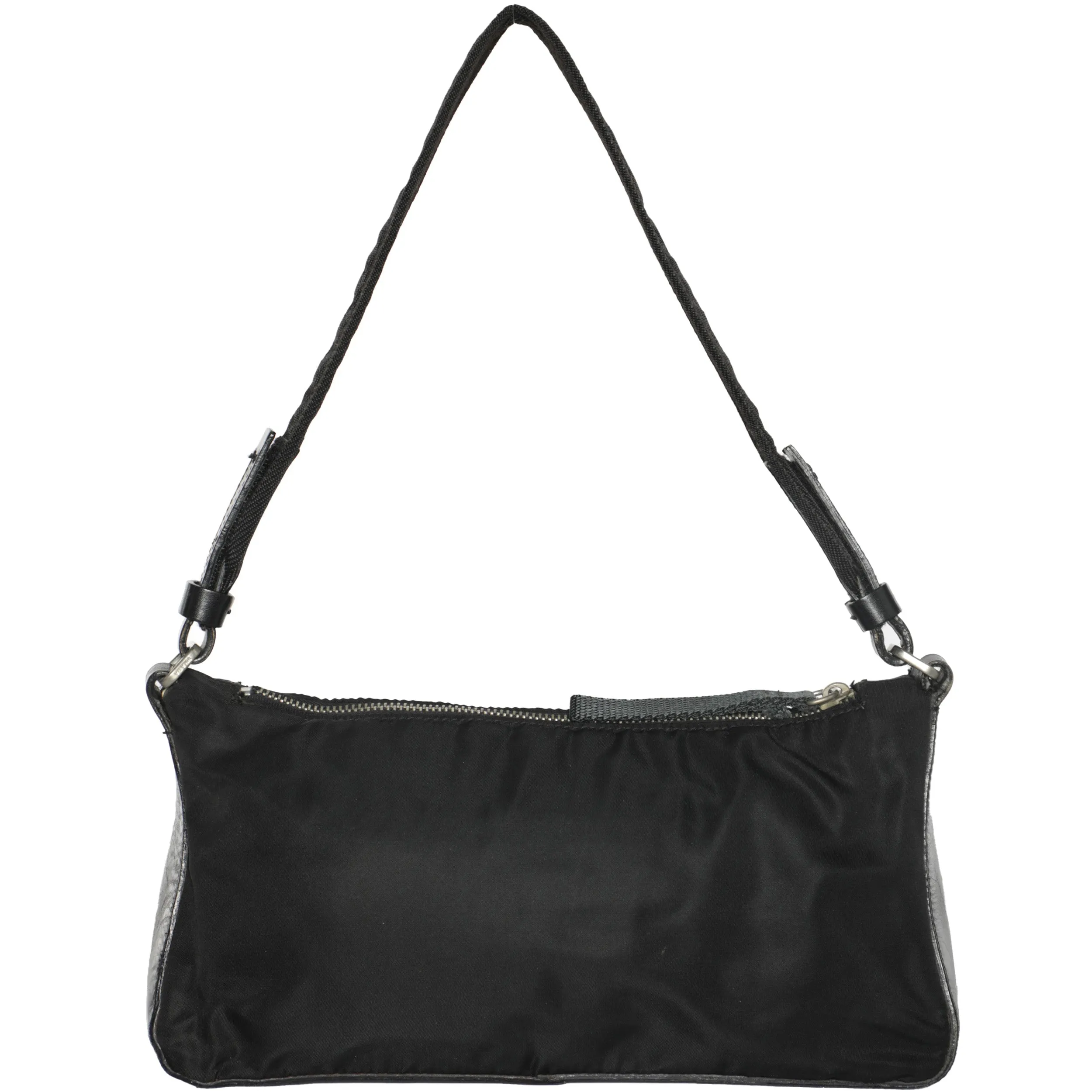 Vintage 2000s PRADA Black NYLON Shoulder Sporty Nylon Bag