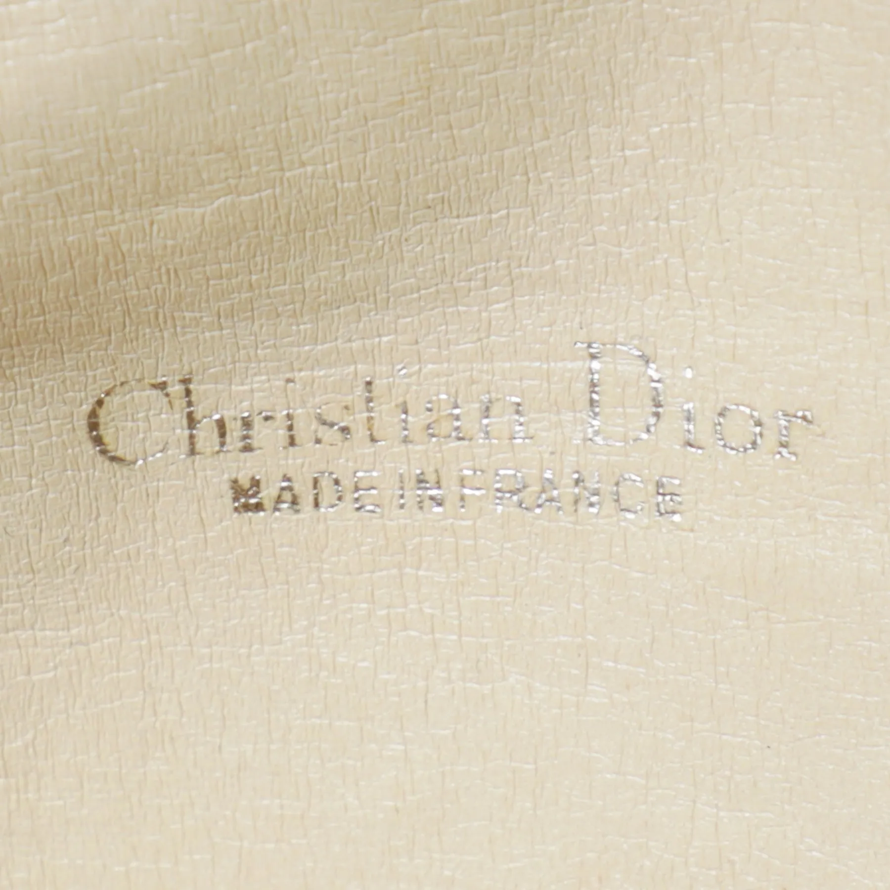 Vintage 70s Christian Dior Logo Canvas Envelope Clutch Bag