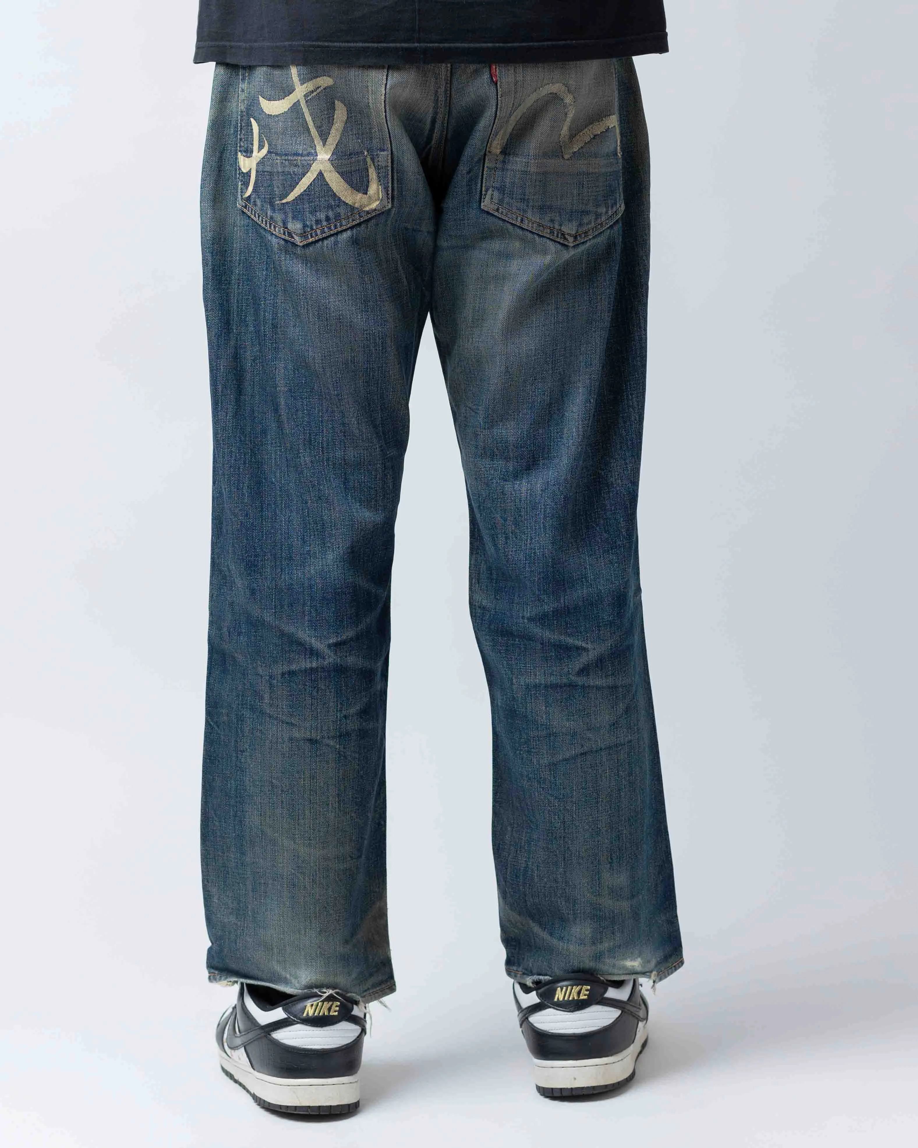 Vintage Evisu No.2, 2001, Kanji Painted Pocket Selvedge Denim