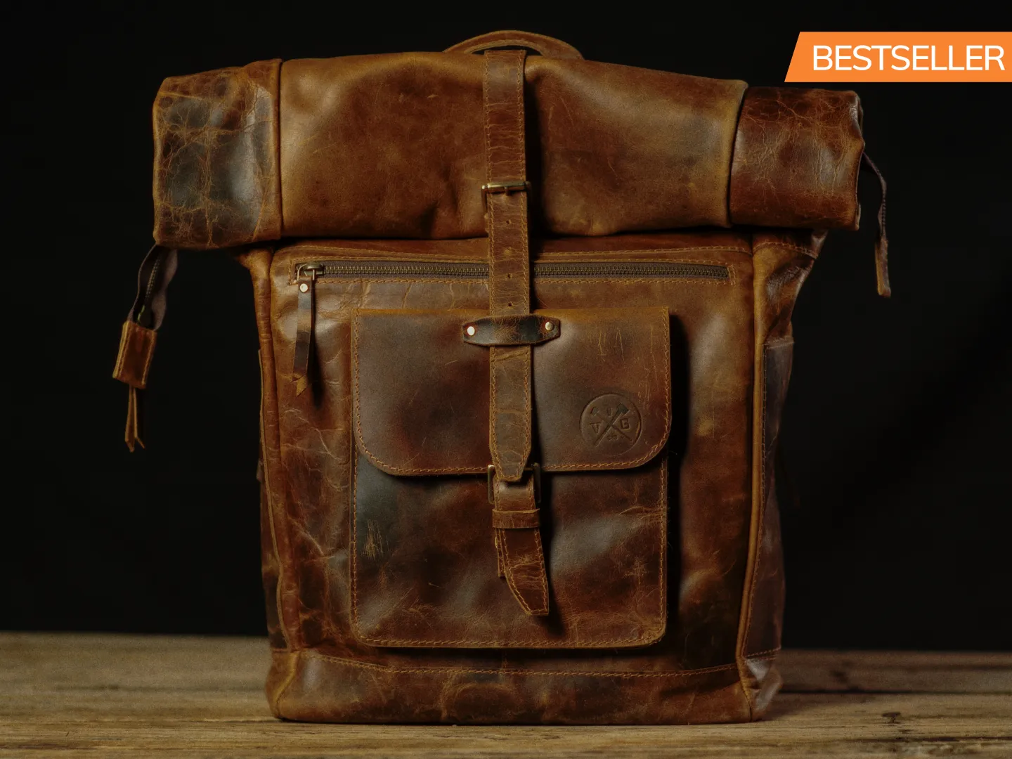 Vintage Gentlemen “The Roosevelt” Buffalo Leather Backpack