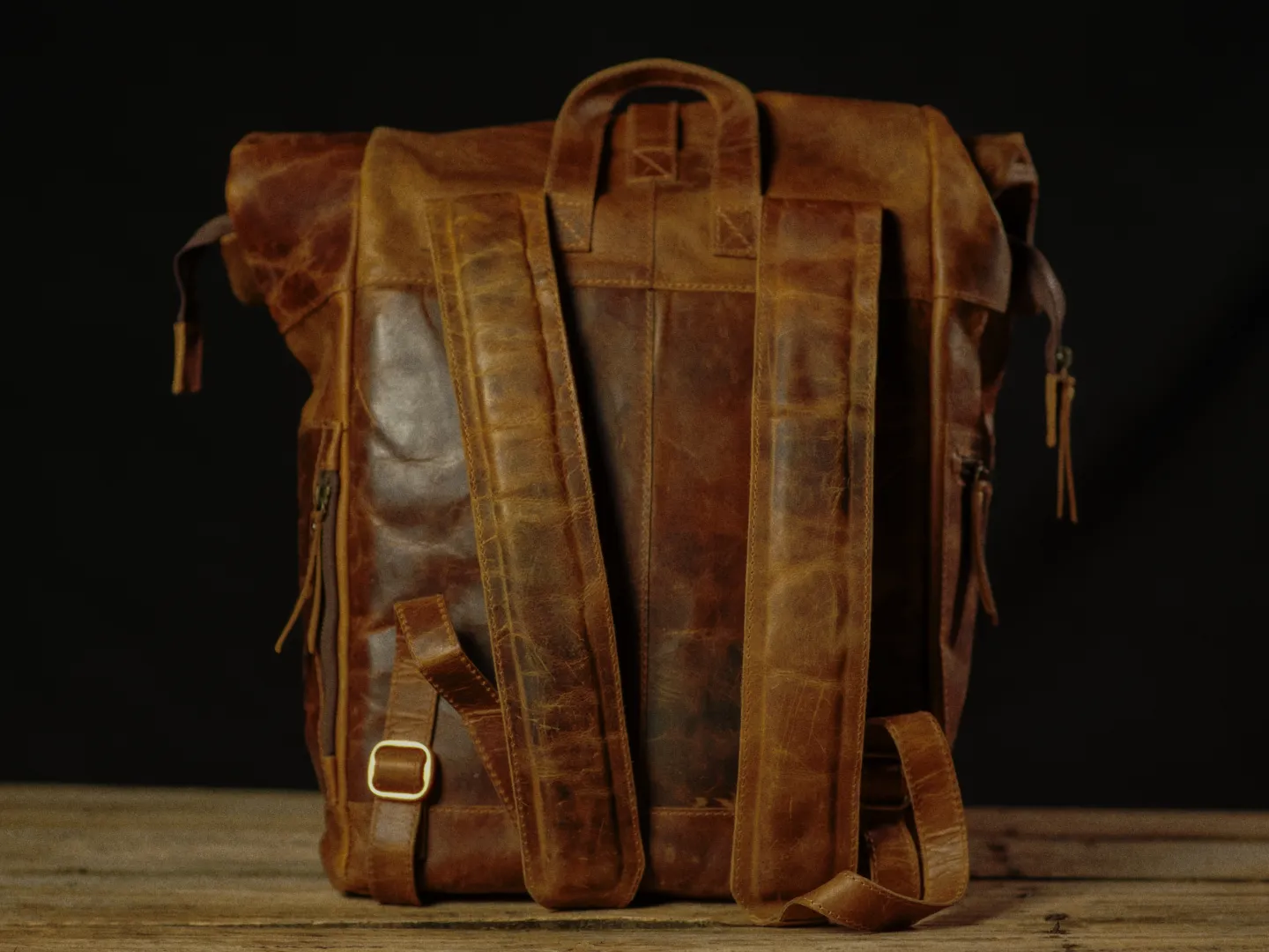 Vintage Gentlemen “The Roosevelt” Buffalo Leather Backpack