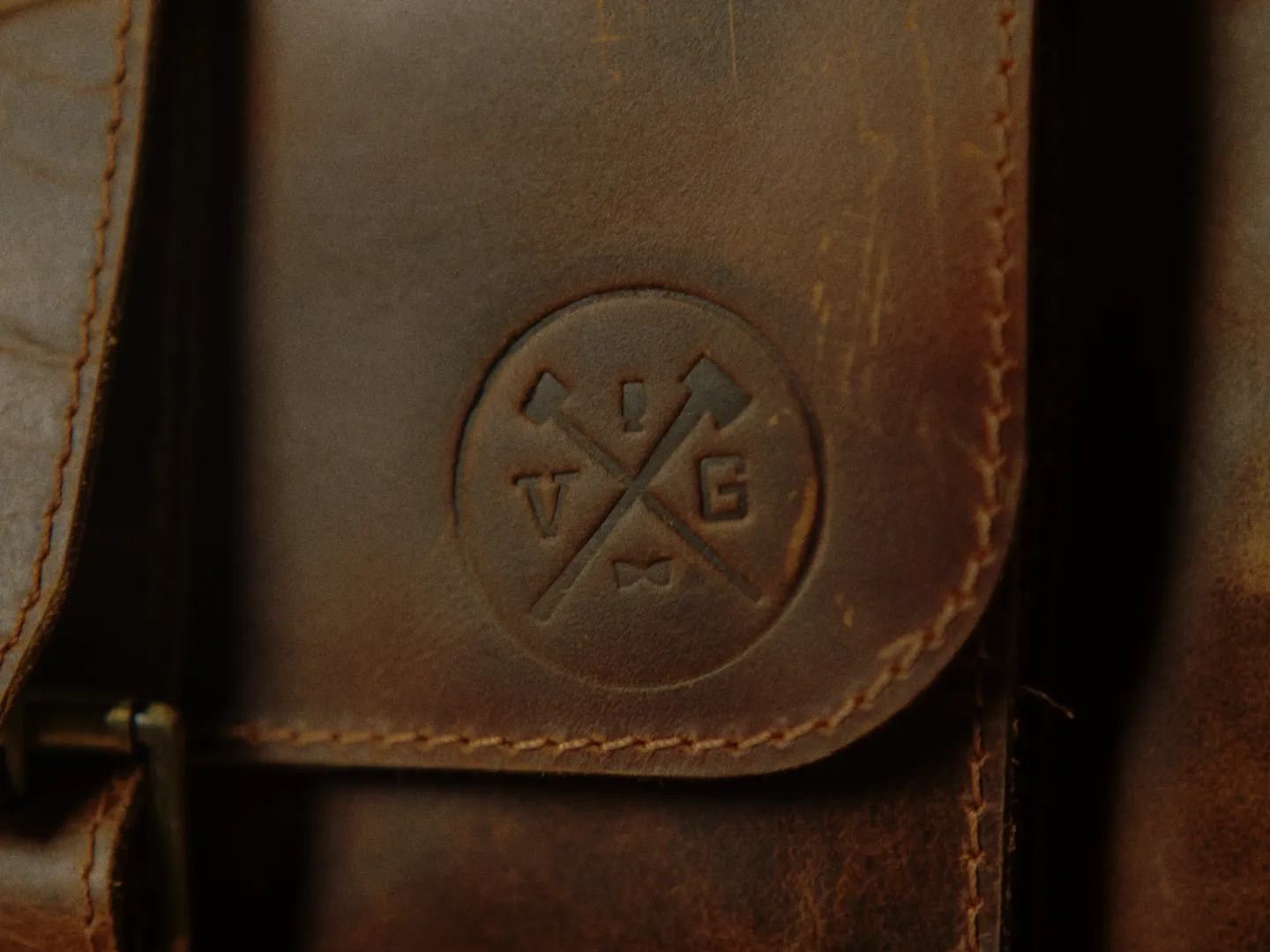 Vintage Gentlemen “The Roosevelt” Buffalo Leather Backpack