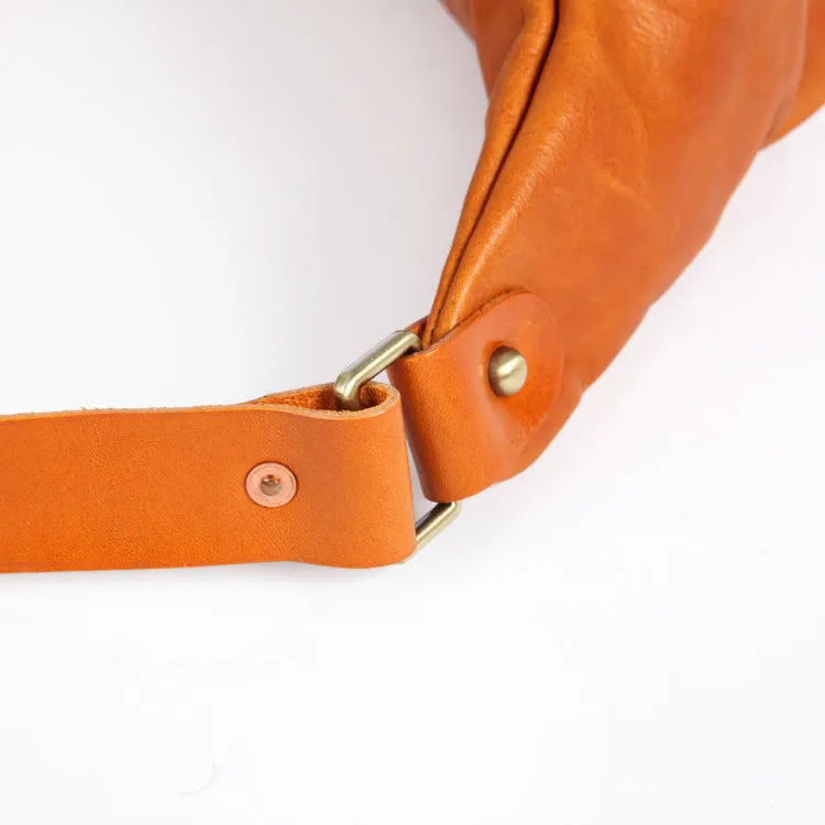 Vintage Women's Crossbody Chest Bag Leather Waist Bag For Women