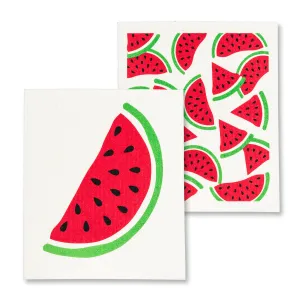 Watermelon Swedish Dish Cloths-Set of 2