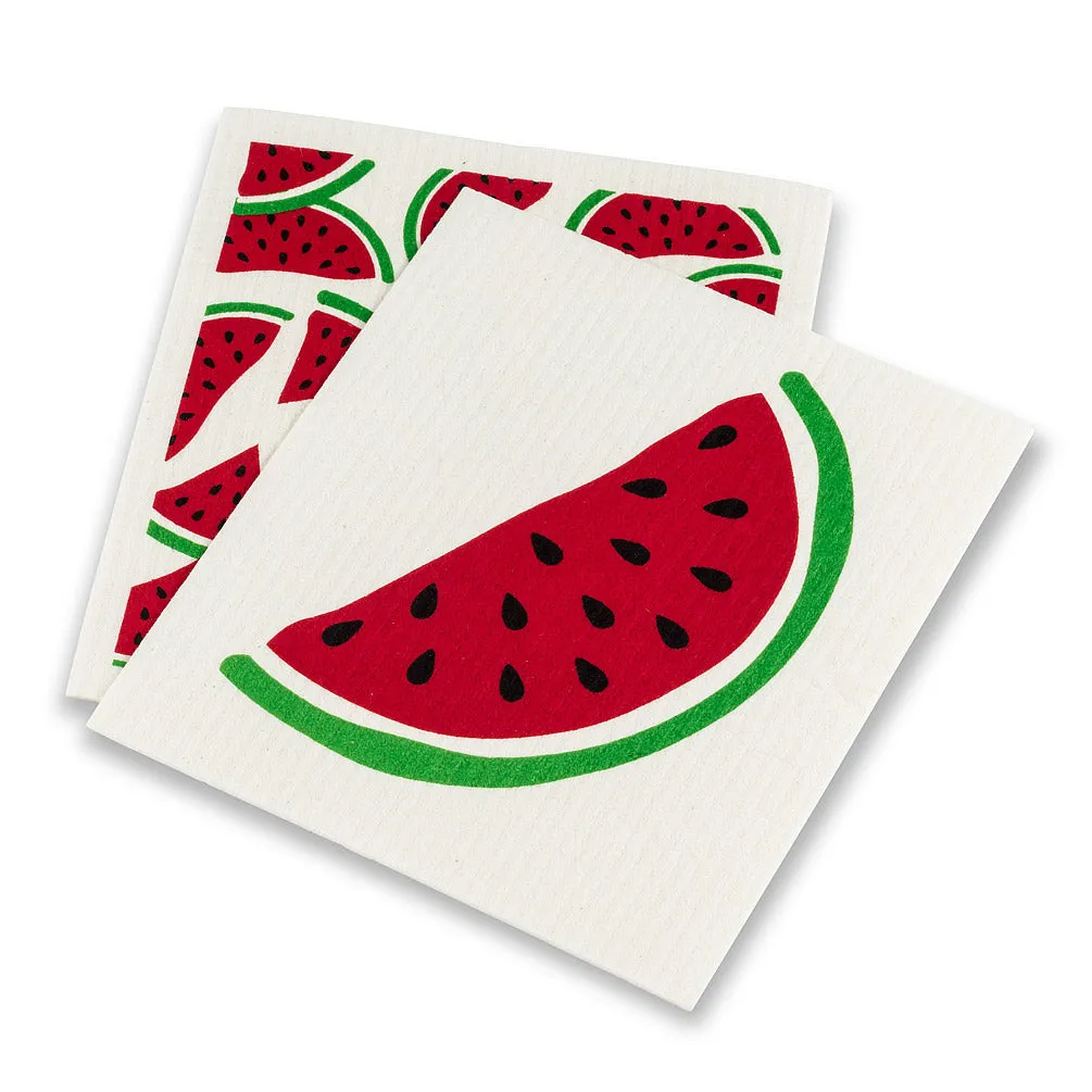 Watermelon Swedish Dish Cloths-Set of 2