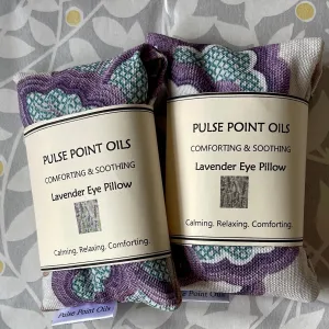 Weighted lavender scented eye pillow. Blackout Sleep mask. Organic flax seed pad. Eco yoga meditation eye pillow