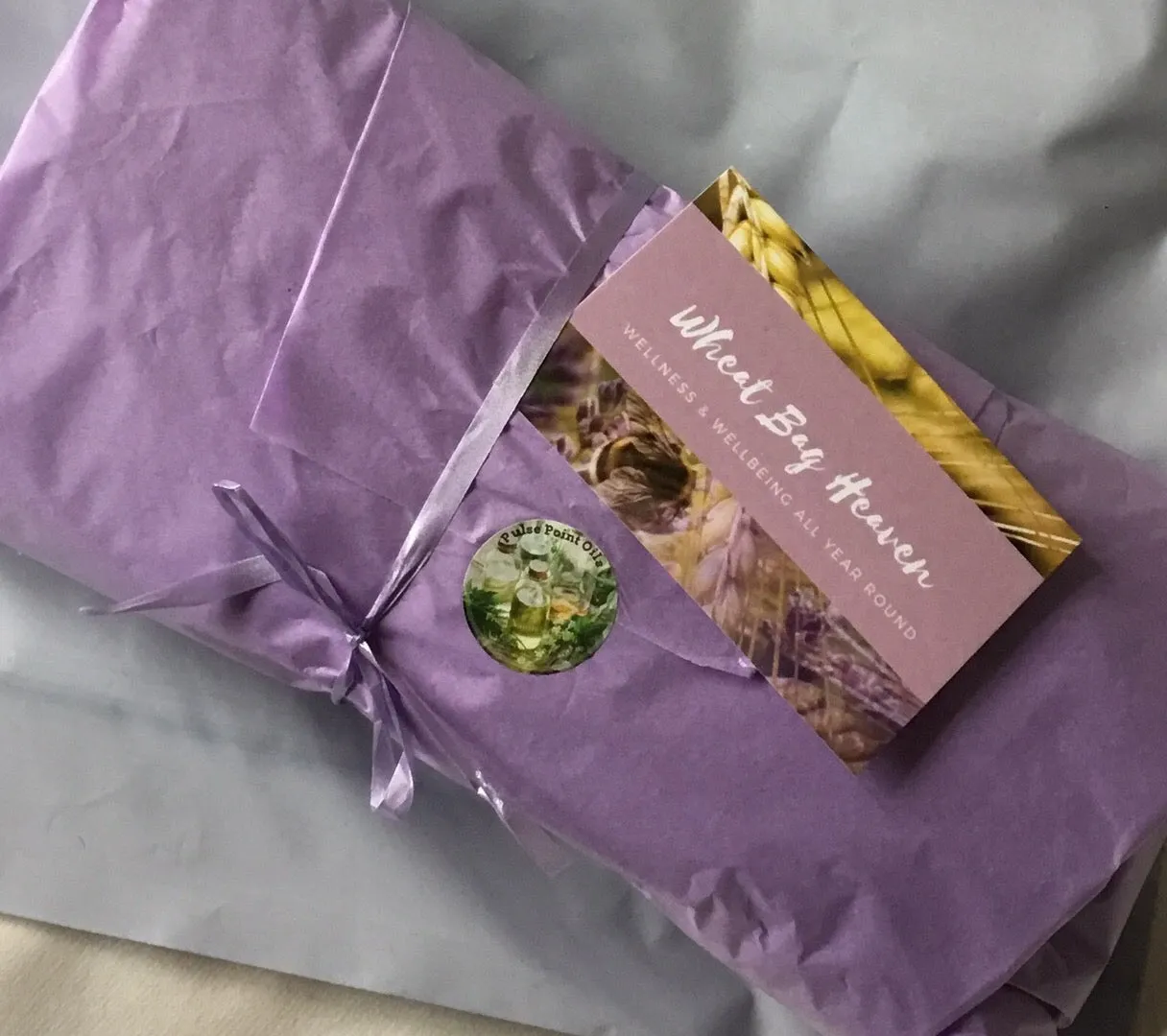 weighted lavender scented eye pillows in a beautiful lavender bouquet print