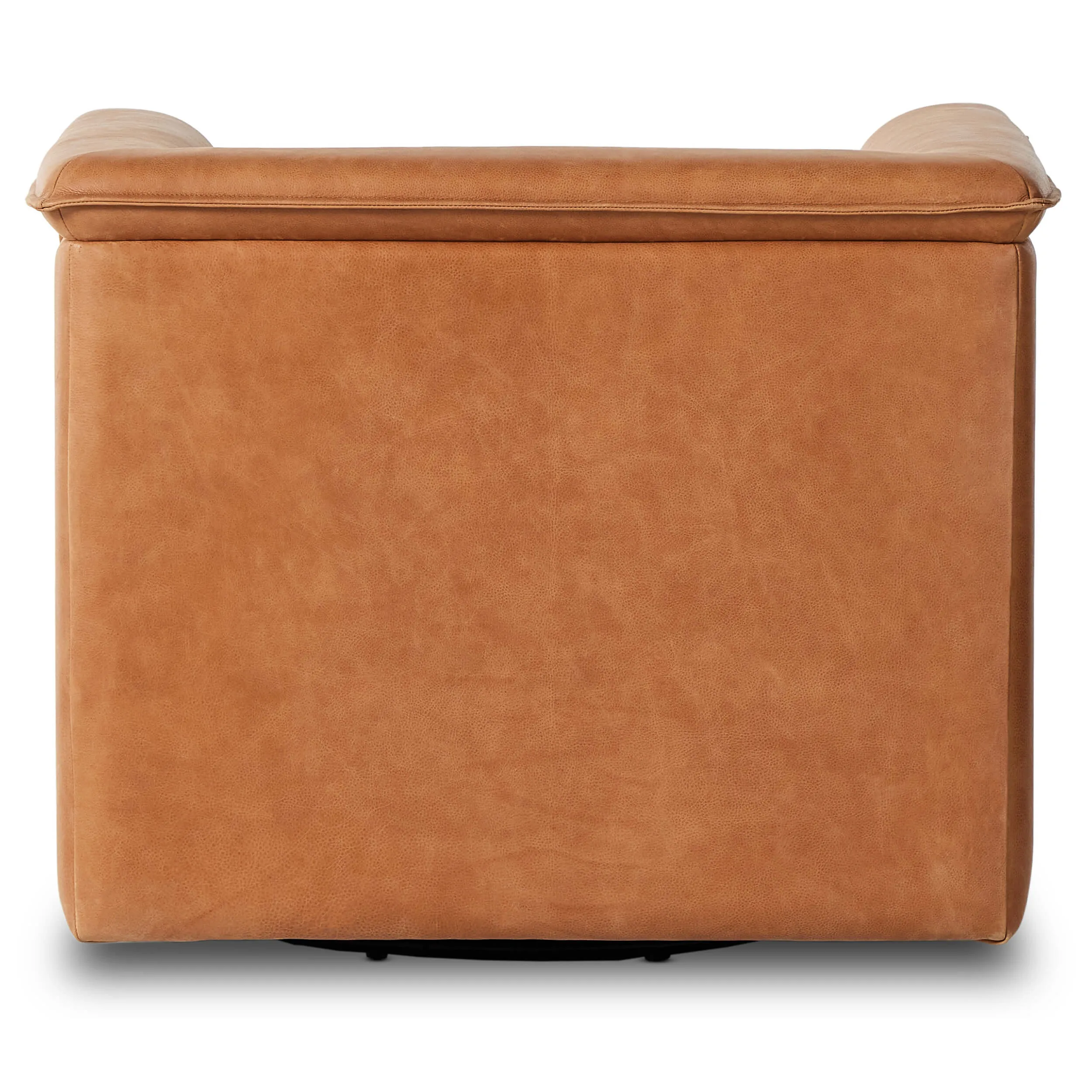 Wellborn Leather Swivel Chair, Palermo Cognac