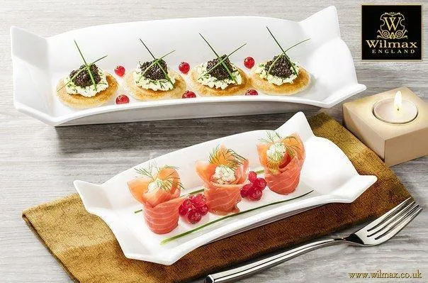 White Rectangle Platter 10" inch X 5" inch | 25 X 12 Cm