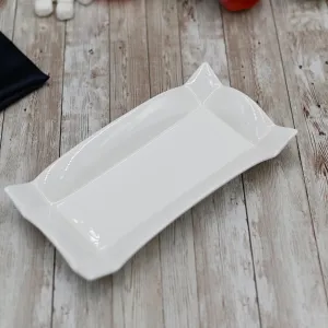 White Rectangle Platter 10" inch X 5" inch | 25 X 12 Cm