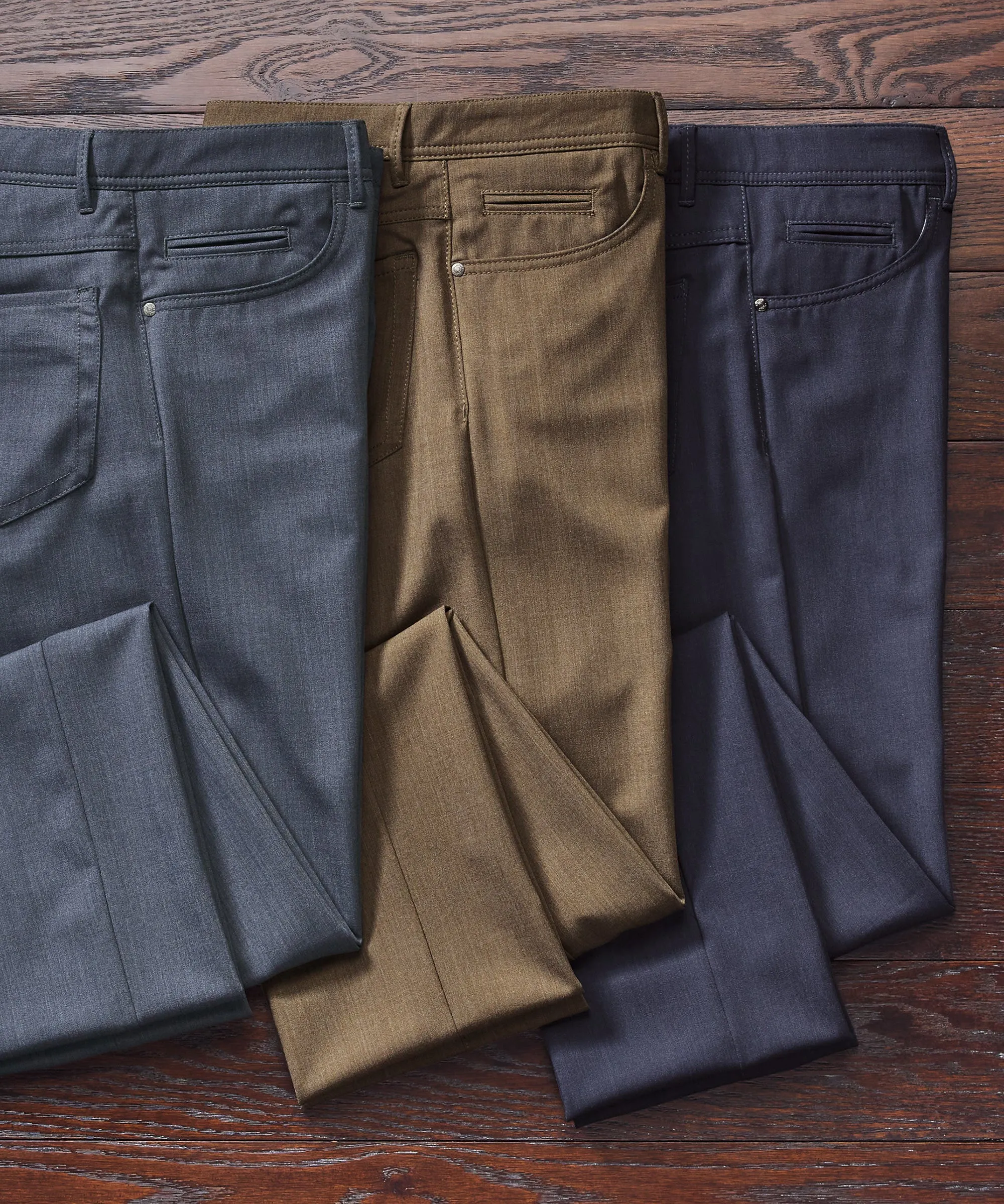 Wool Stretch Blend 5-Pocket Pant