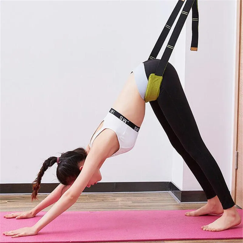 Yoga Fitness Sports Leg Stretcher Back Bend Assist Trainer Waist Exercise Band